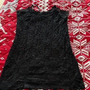 Wet Seal Black Floral Lace Blouse